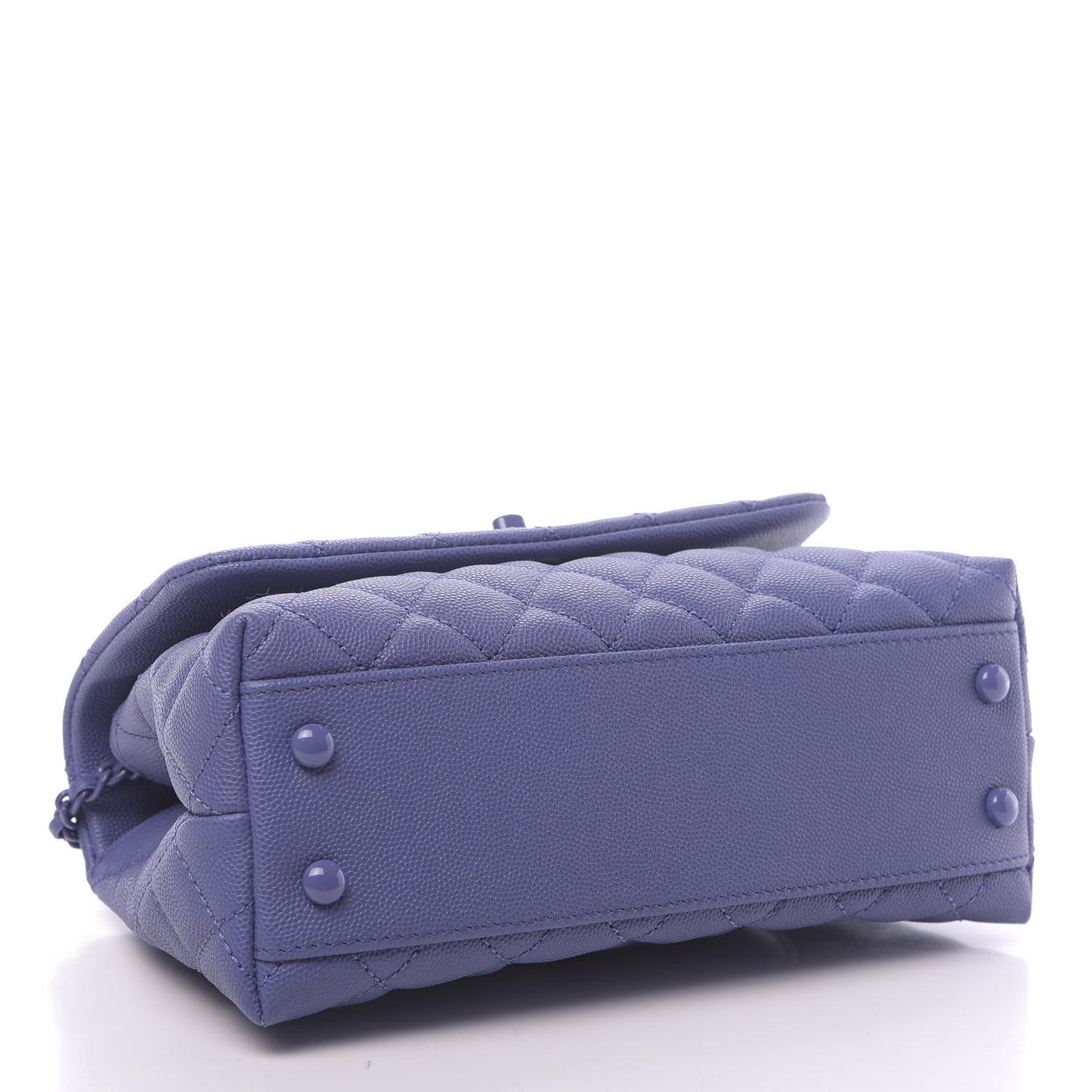 Caviar Quilted Incognito Mini Coco Handle Flap Blue