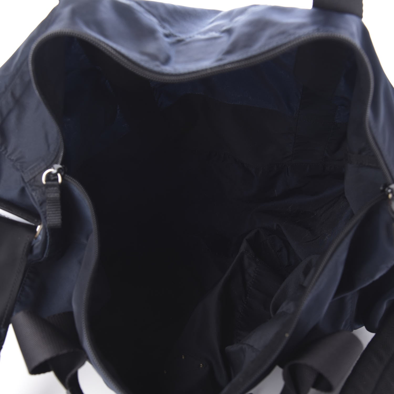 Prada Tessuto Nylon Duffle Blue 4 of 9