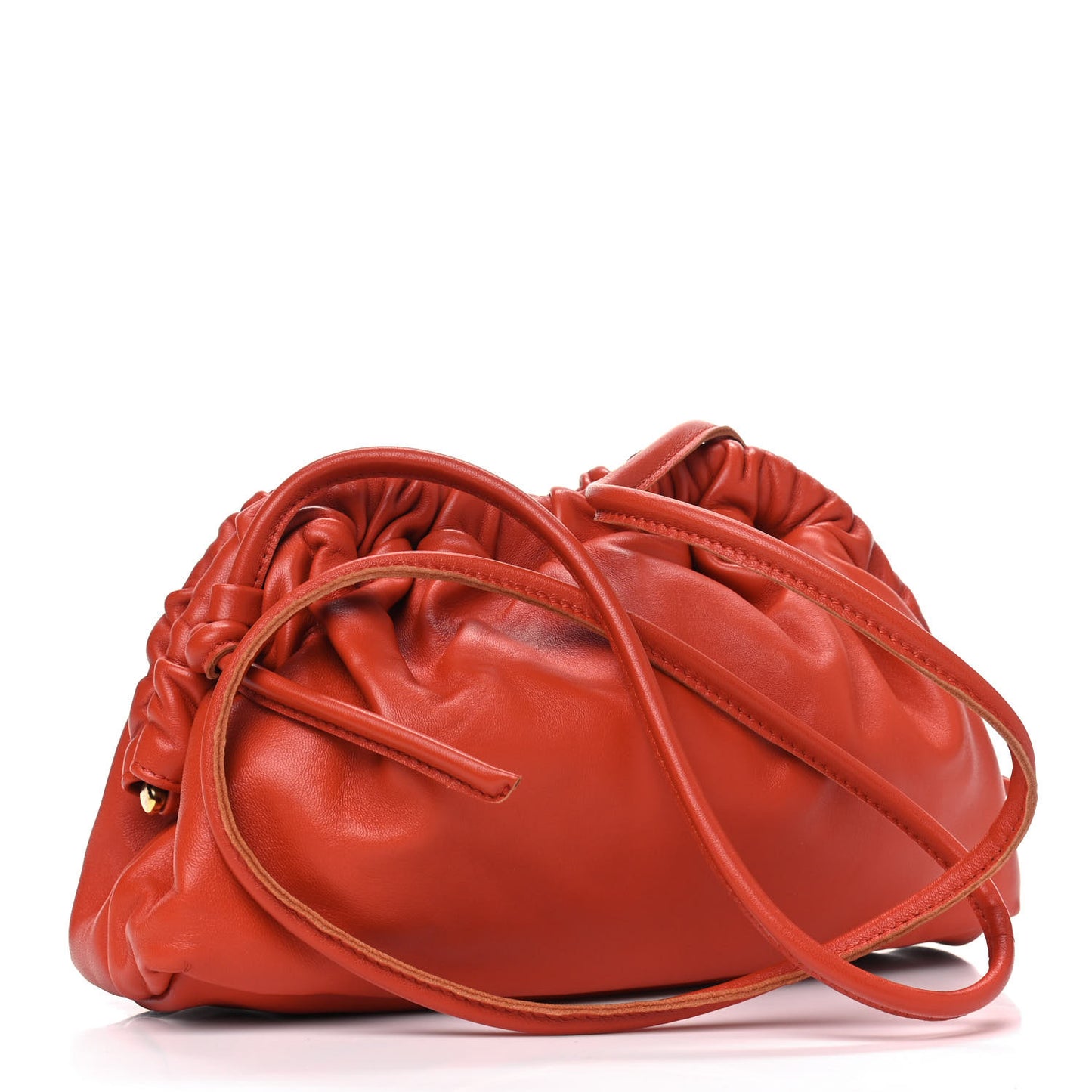 Lambskin Mini Cloud Clutch Terra