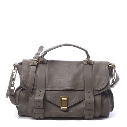 Proenza Schouler Lambskin PS1 Medium Satchel Smoke 1 of 19
