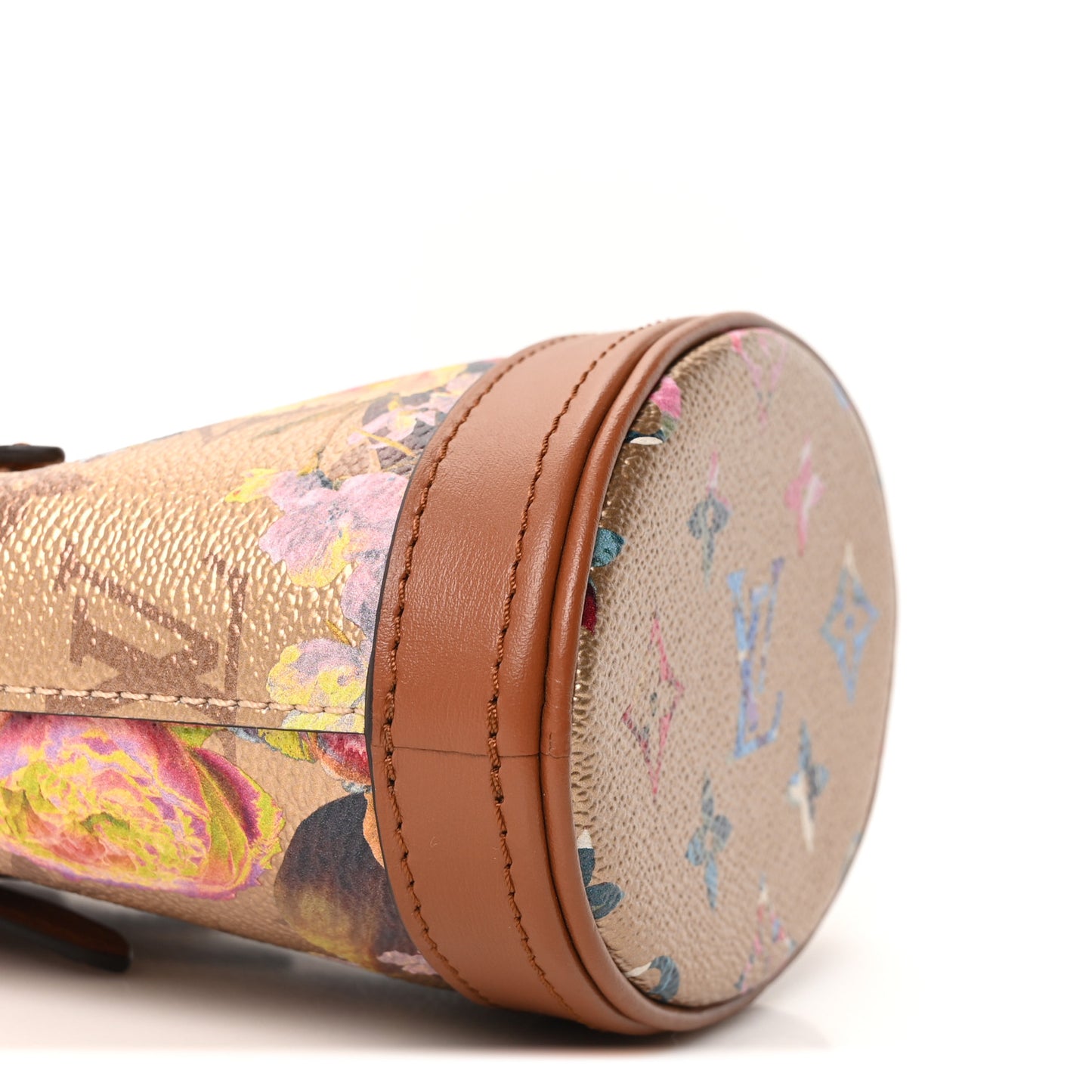 Metallic Monogram LV Garden Nano Bucket Bag Gold