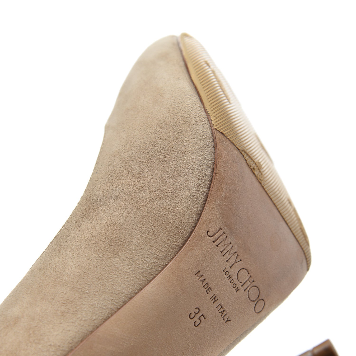 Jimmy Choo Suede Esme 100 Pumps 35 Nude 10 of 18