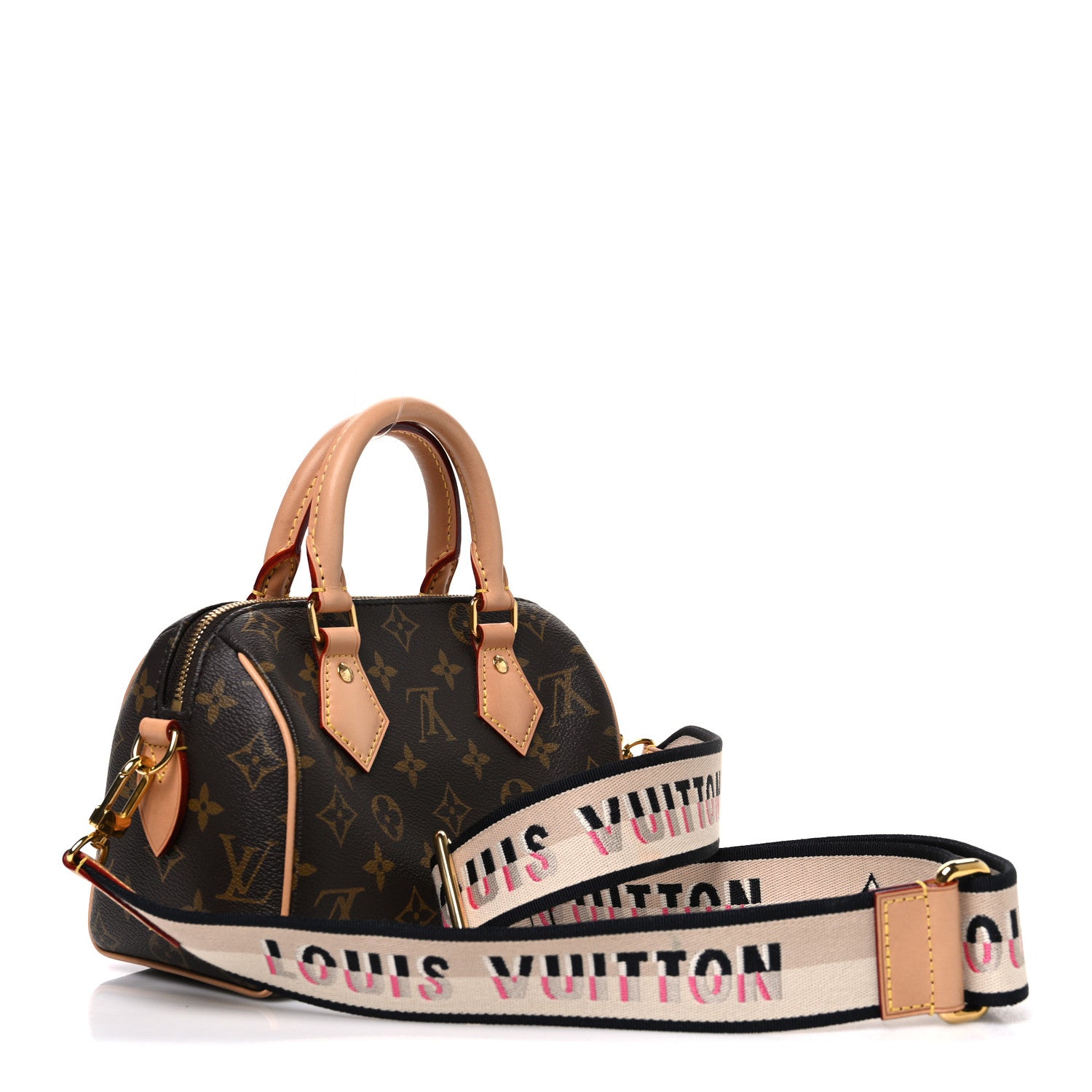 Louis Vuitton Monogram Speedy Bandouliere 20 Black 3 of 11