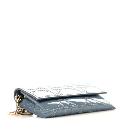 Christian Dior Patent Cannage Mini Waist Pouch on Chain Denim 4 of 10