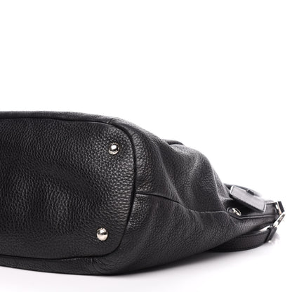 Prada Vitello Daino Tote Black 9 of 12