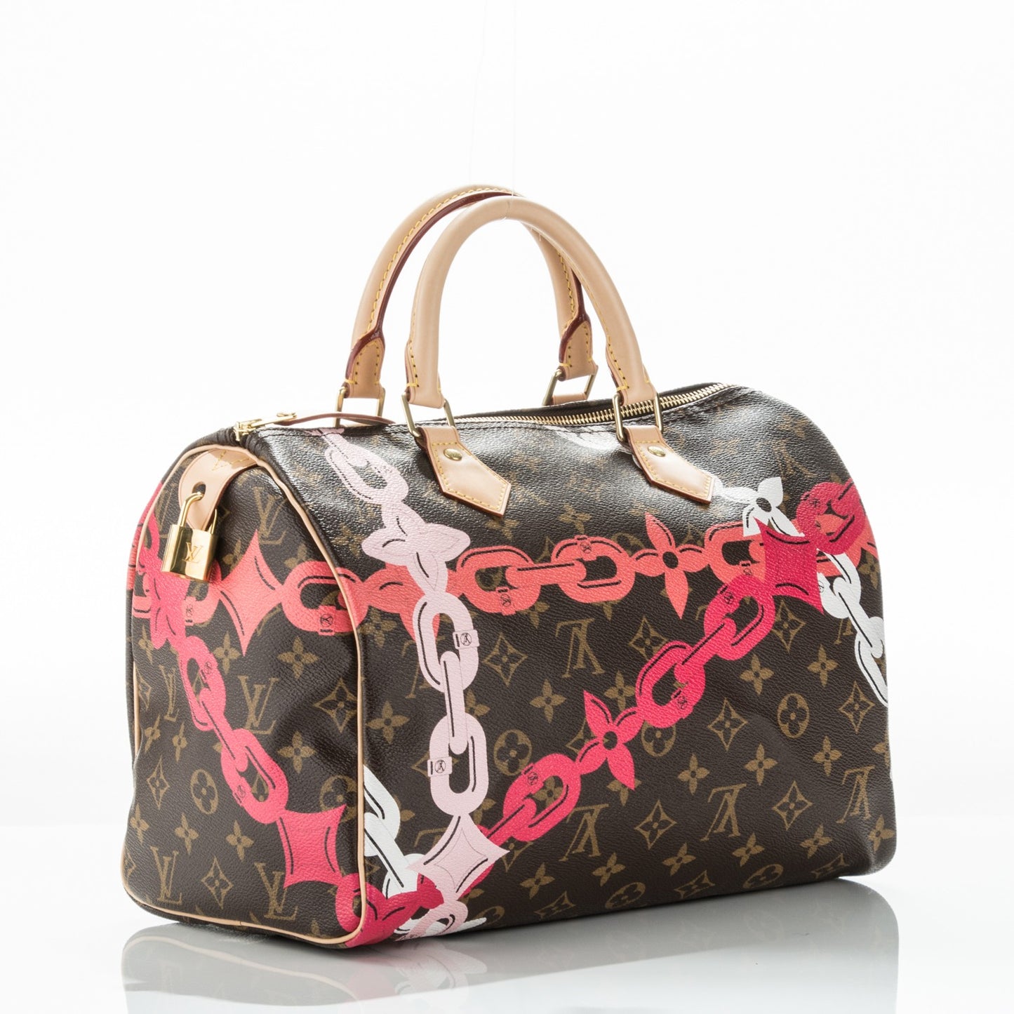 Monogram Bay Speedy 30 Rose Ballerine Poppy