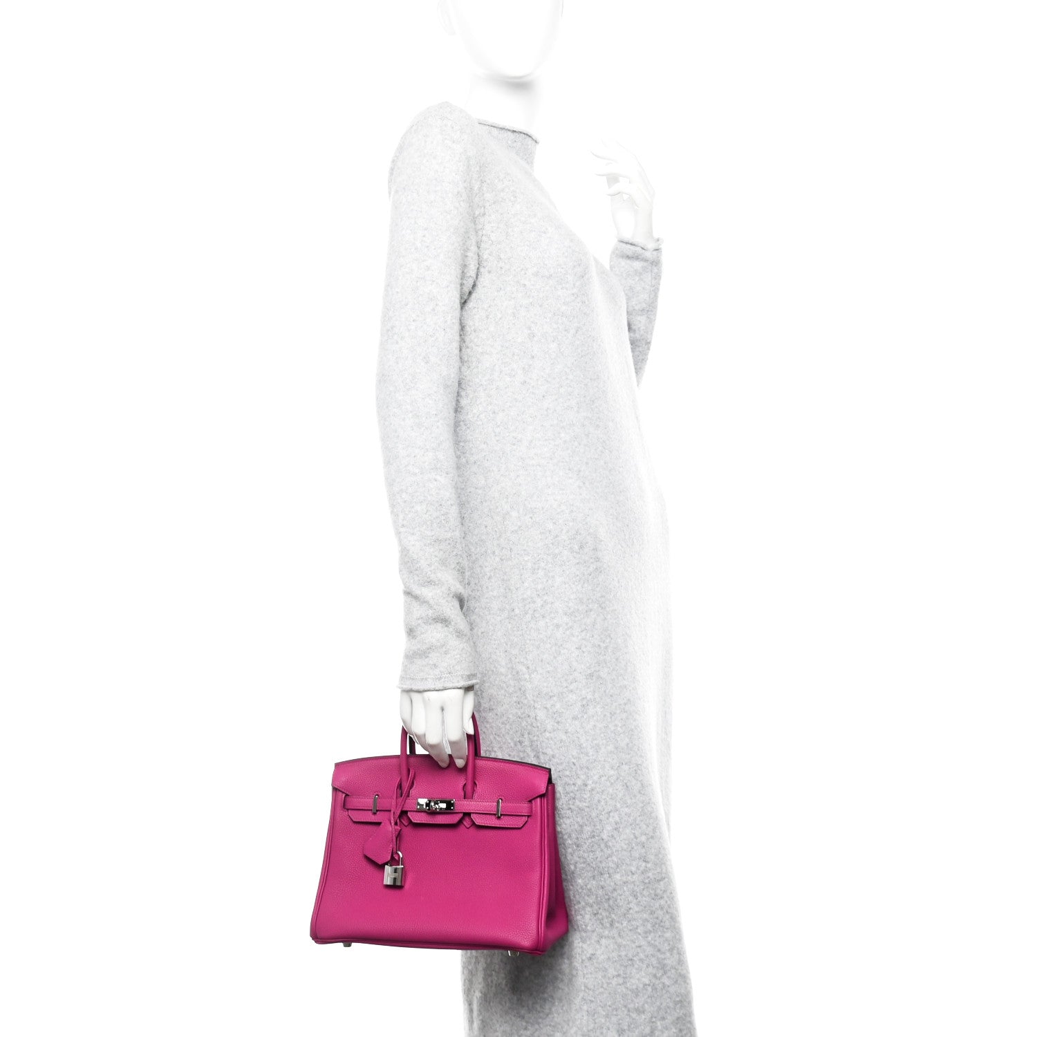 Hermes Togo Birkin 25 Rose Pourpre 2 of 11