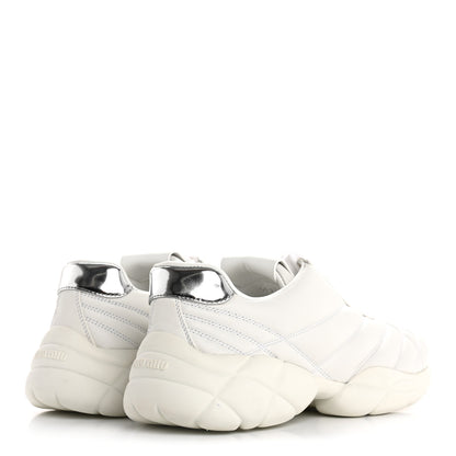 Miu Miu Nappa Quilted Sneakers 35 White 5 of 13