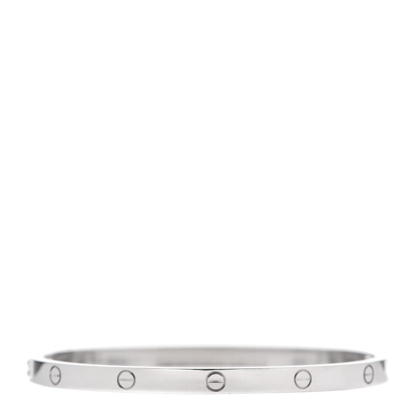 18K White Gold Small LOVE Bracelet 15