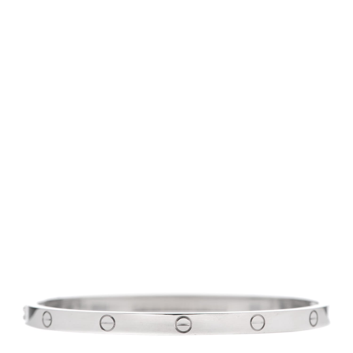 Cartier 18K White Gold Small LOVE Bracelet 15 3 of 7