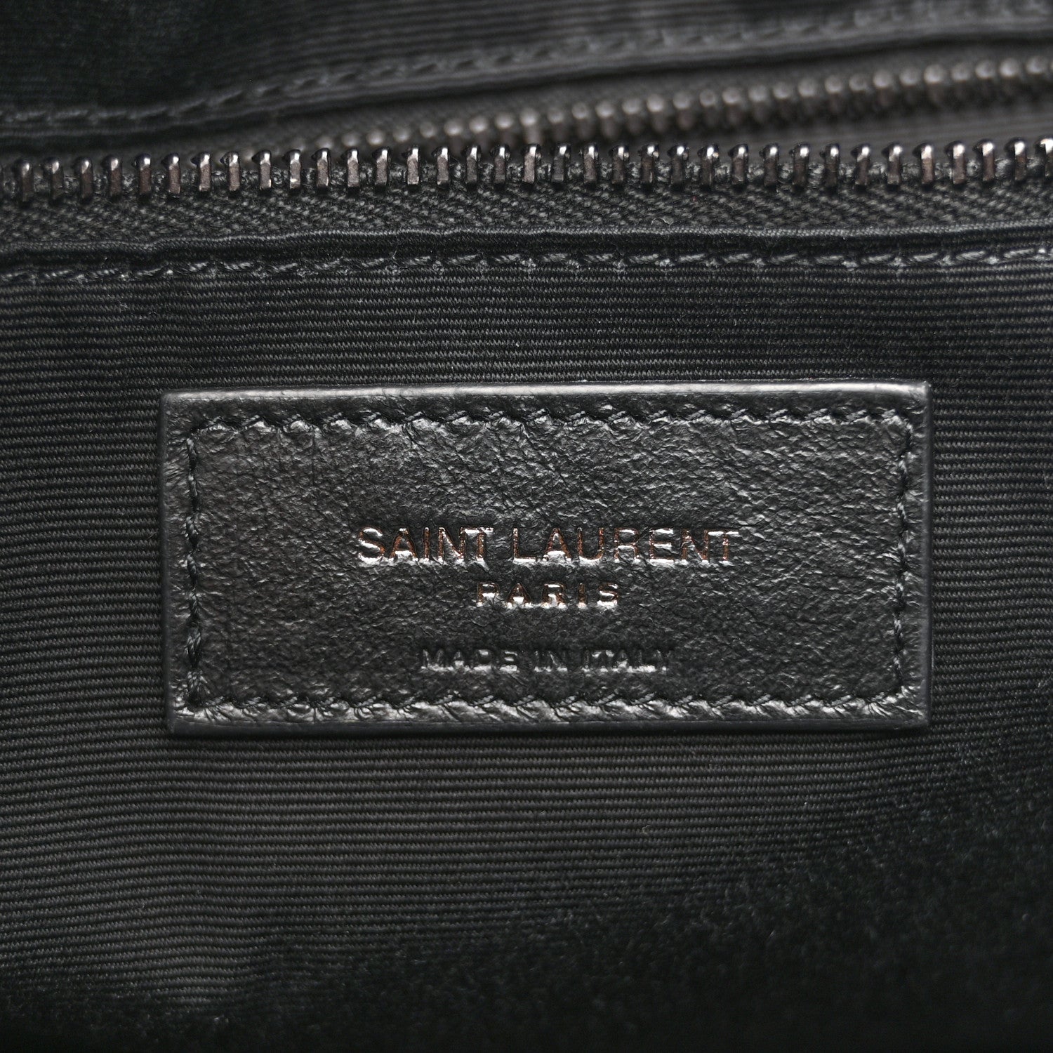 Saint Laurent Crinkled Calfskin Matelasse Monogram Medium Niki Shopper Tote Black 6 of 12