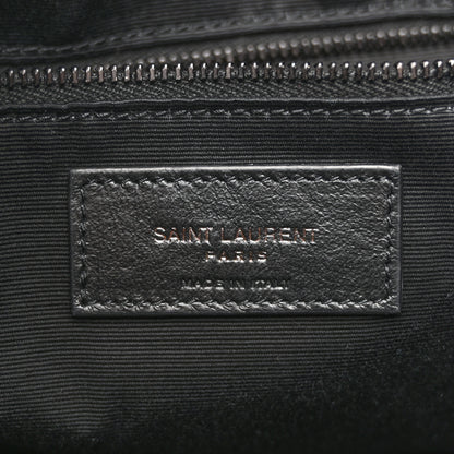 Saint Laurent Crinkled Calfskin Matelasse Monogram Medium Niki Shopper Tote Black 6 of 12