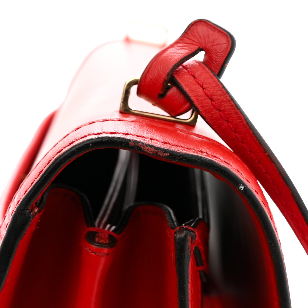 Calfskin Medium Barcelona Shoulder Bag Red