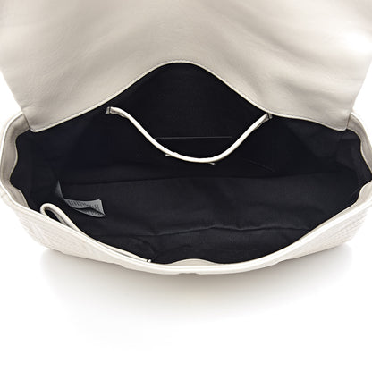 Versace Calfskin Icon Quilted Flap White 5 of 9