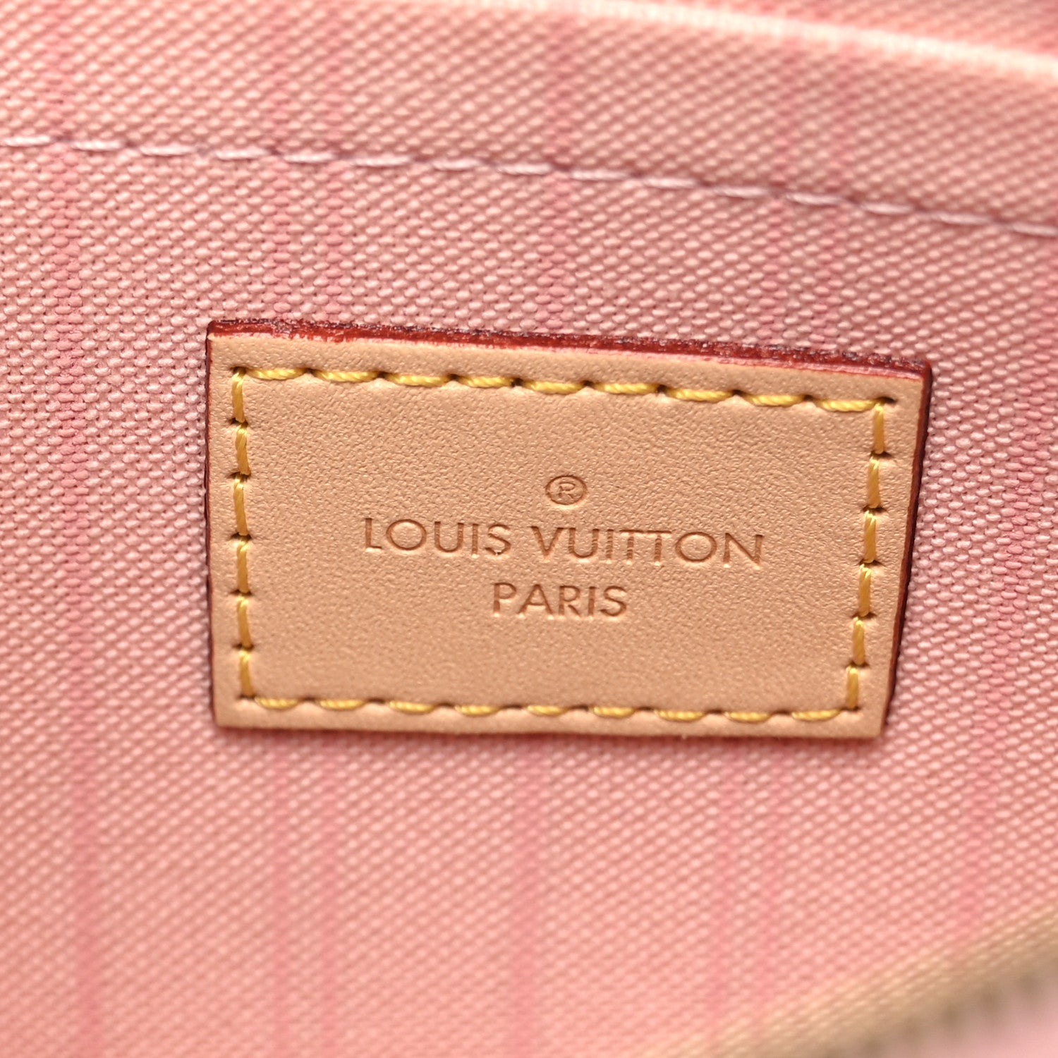 Louis Vuitton Damier Azur Neverfull MM GM Pochette Rose Ballerine 6 of 7