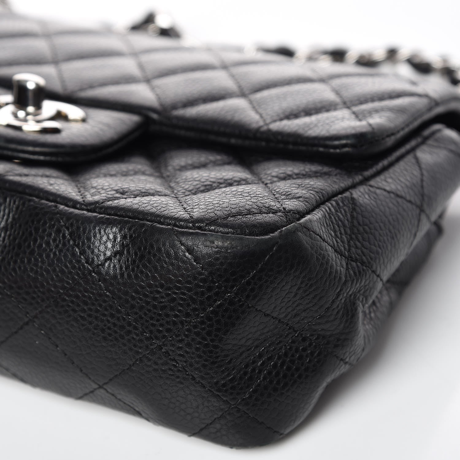 Chanel Caviar Quilted Mini Rectangular Flap Black 12 of 20