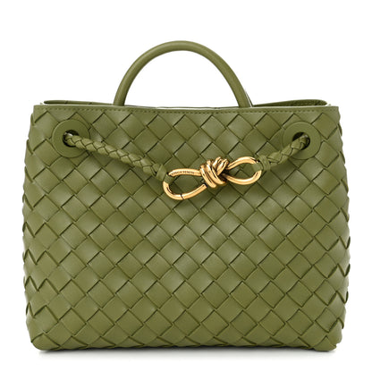 Bottega Veneta Nappa Intrecciato Small Andiamo Shoulder Bag Matcha 1 of 9