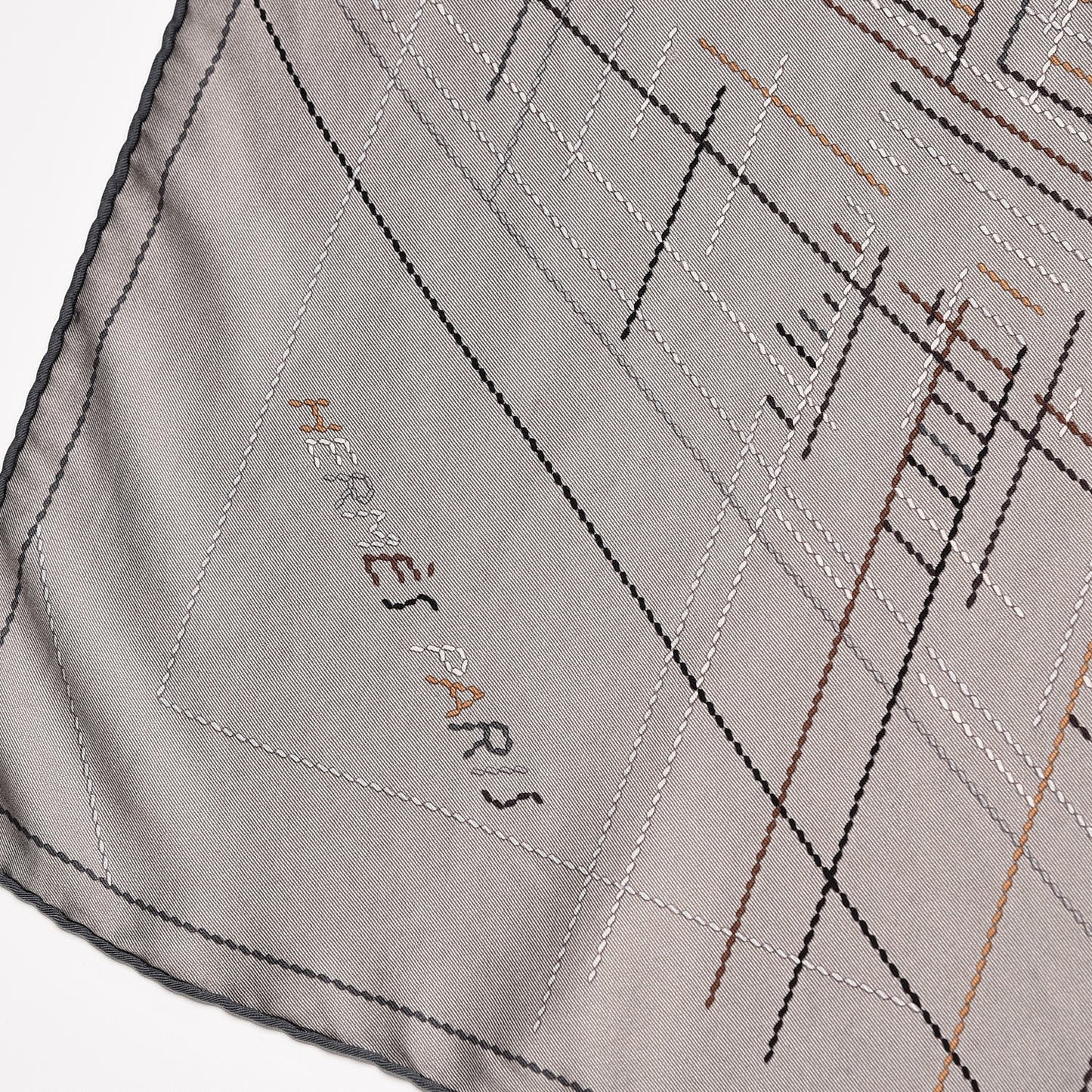 Silk Pique Sellier Scarf 70