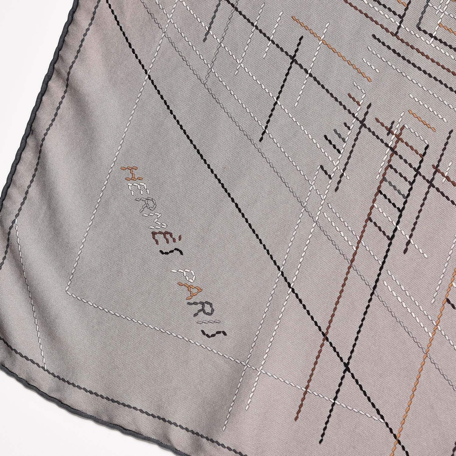 Hermes Silk Pique Sellier Scarf 70 4 of 8