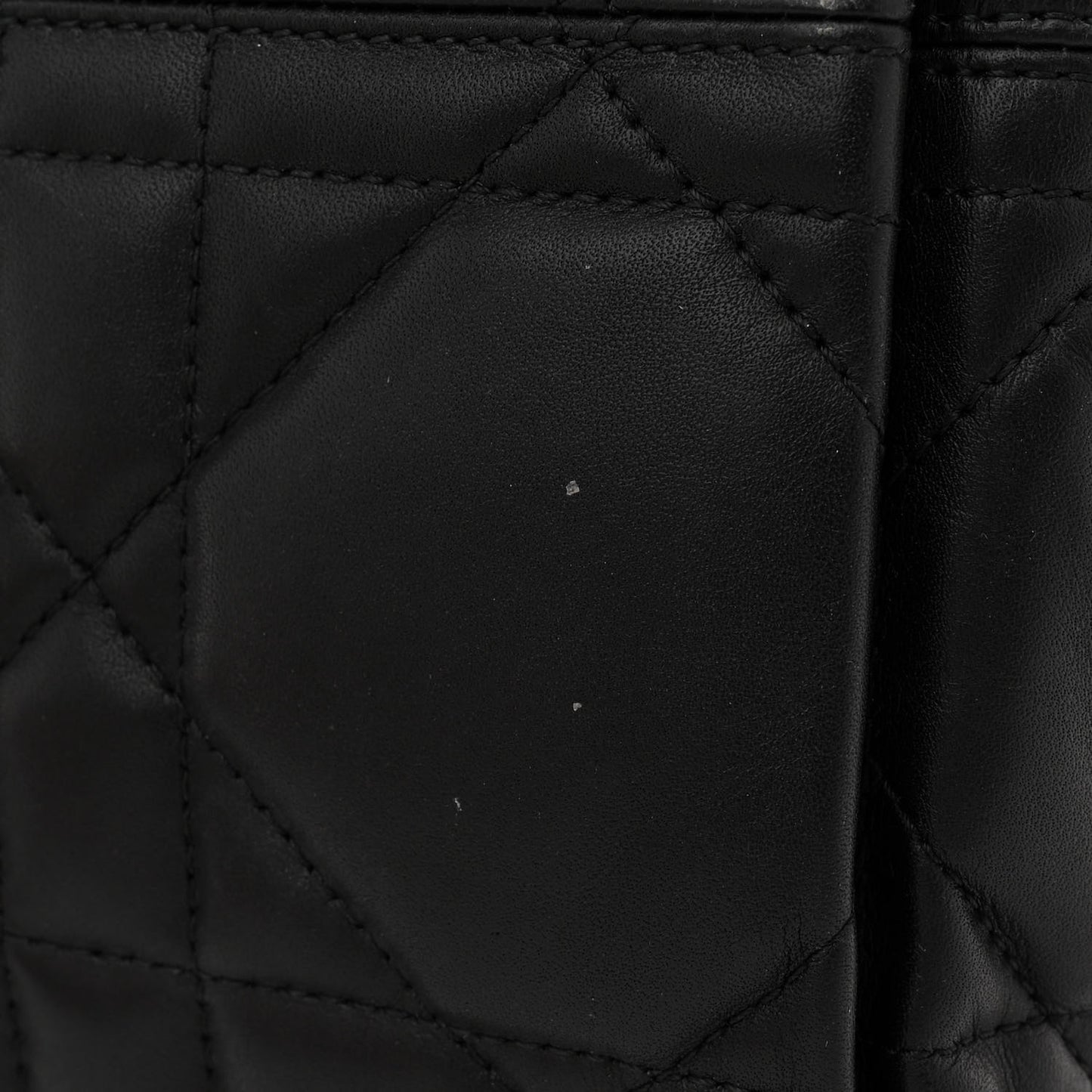 Calfskin Macrocannage Large Toujours Black