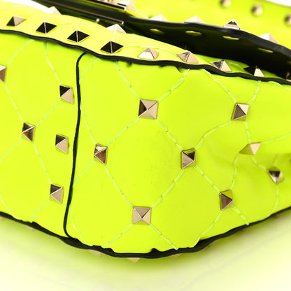Valentino Garavani Calfskin Micro Rockstud Spike Shoulder Bag Lime 9 of 9