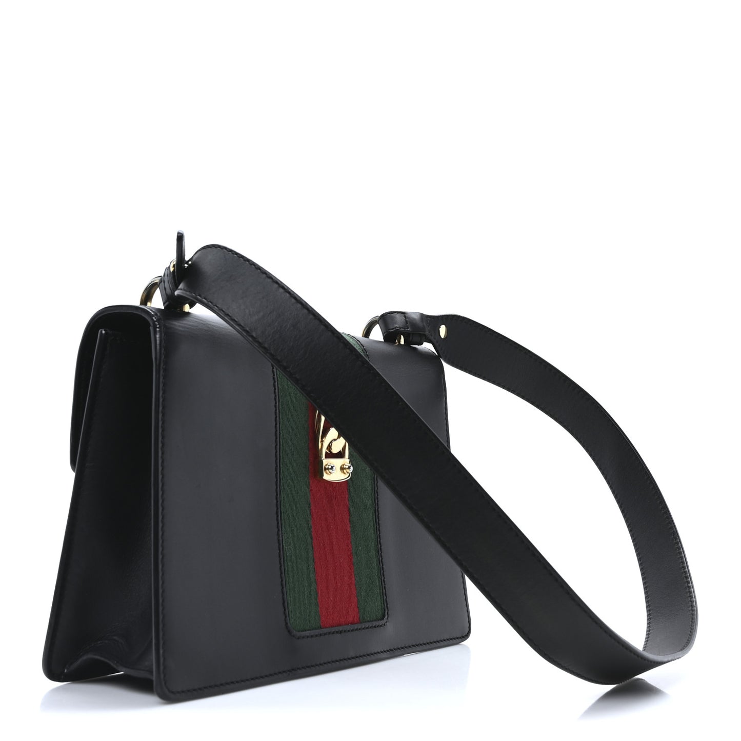 Calfskin Small Sylvie Shoulder Bag Black