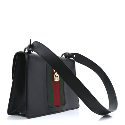 Gucci Calfskin Small Sylvie Shoulder Bag Black 3 of 10