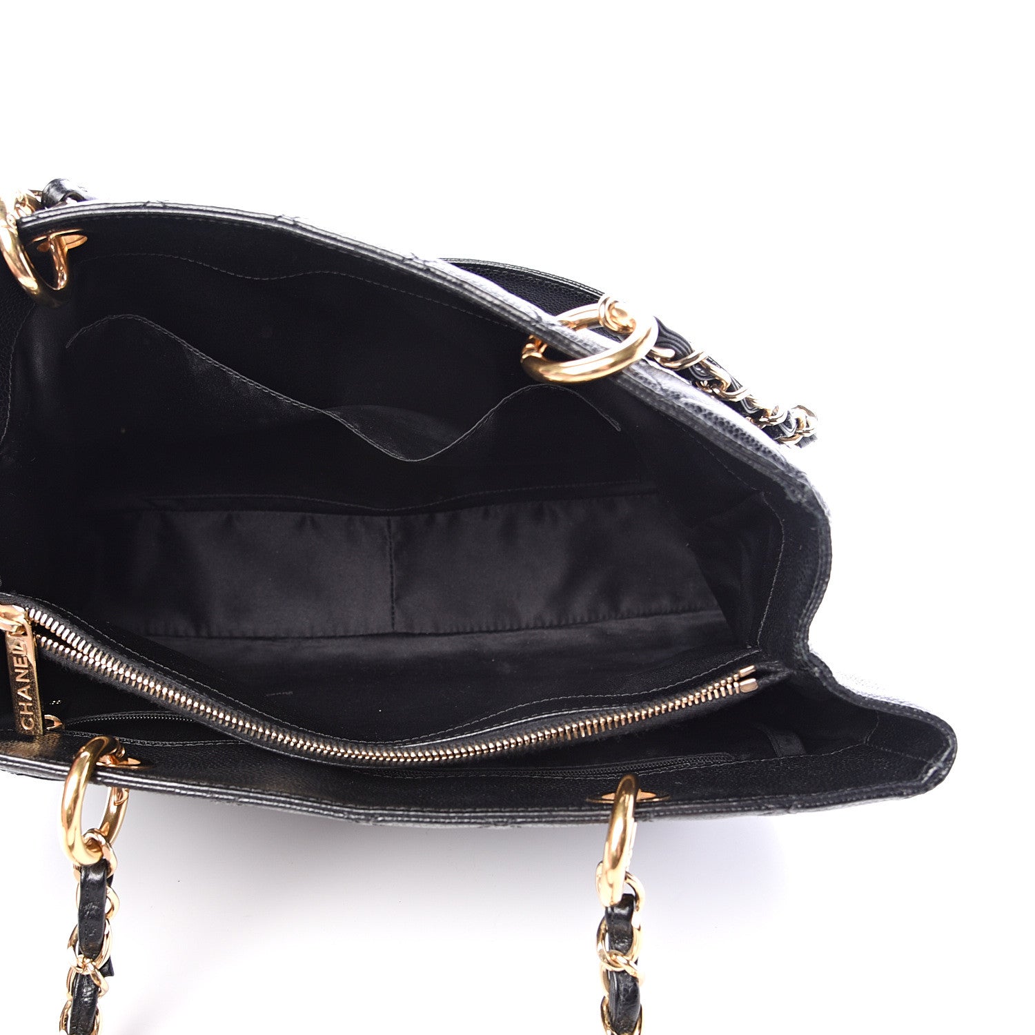 Chanel Caviar Quilted Grand Shopping Tote GST Black 4 of 14