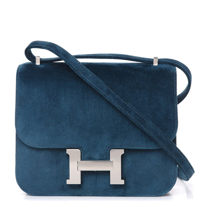 Hermes Veau Doblis Constance 18 Bleu Ocean 1 of 17