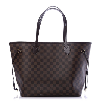 Louis Vuitton Damier Ebene Neo Neverfull MM Rose Ballerine 3 of 12