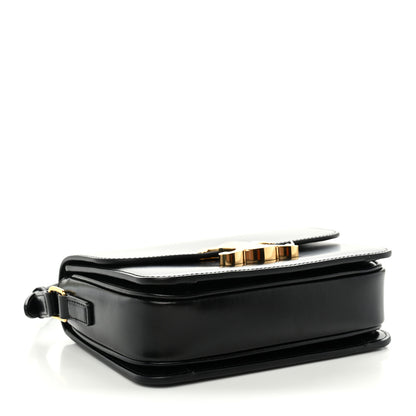 Celine Shiny Calfskin Teen Triomphe Black 4 of 12
