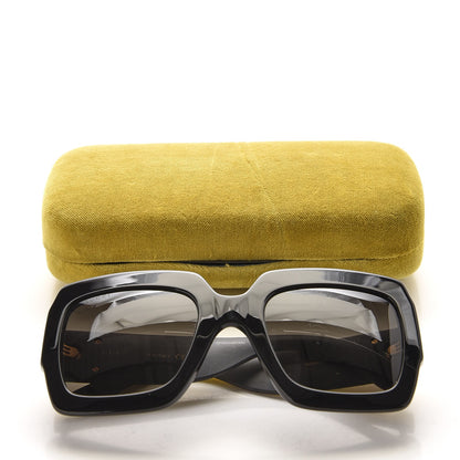 Gucci Square Frame GG0102S Sunglasses Glitter Gold 7 of 7