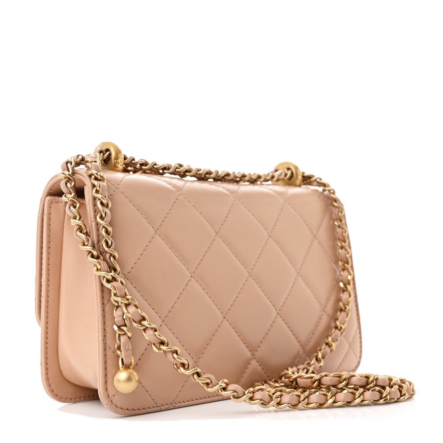 Chanel Calfskin Quilted Mini Perfect Fit Flap Beige 1675286