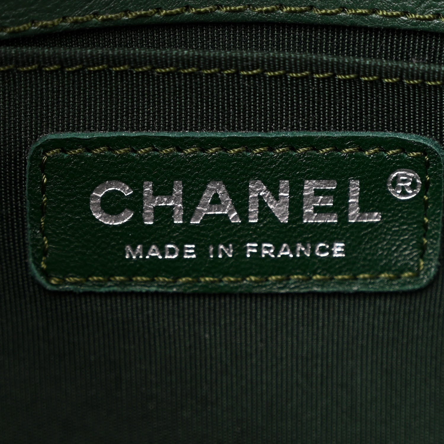 Chanel Calfskin Quilted Medium Boy Top Handle Flap Green 6 of 11