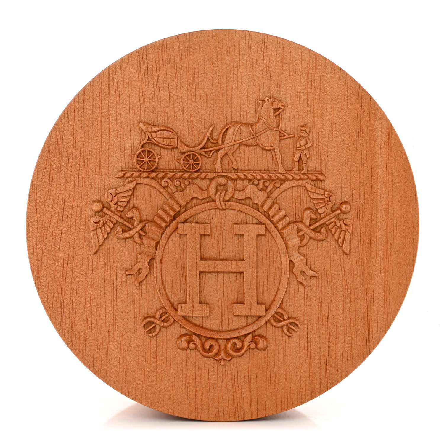 Hermes Mahogany Wood Ex-Libris Twilly Box 1 of 7