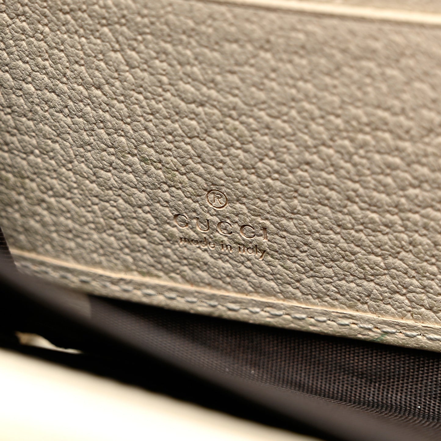 GG Supreme Monogram Flora Ophidia Zip Around Wallet White