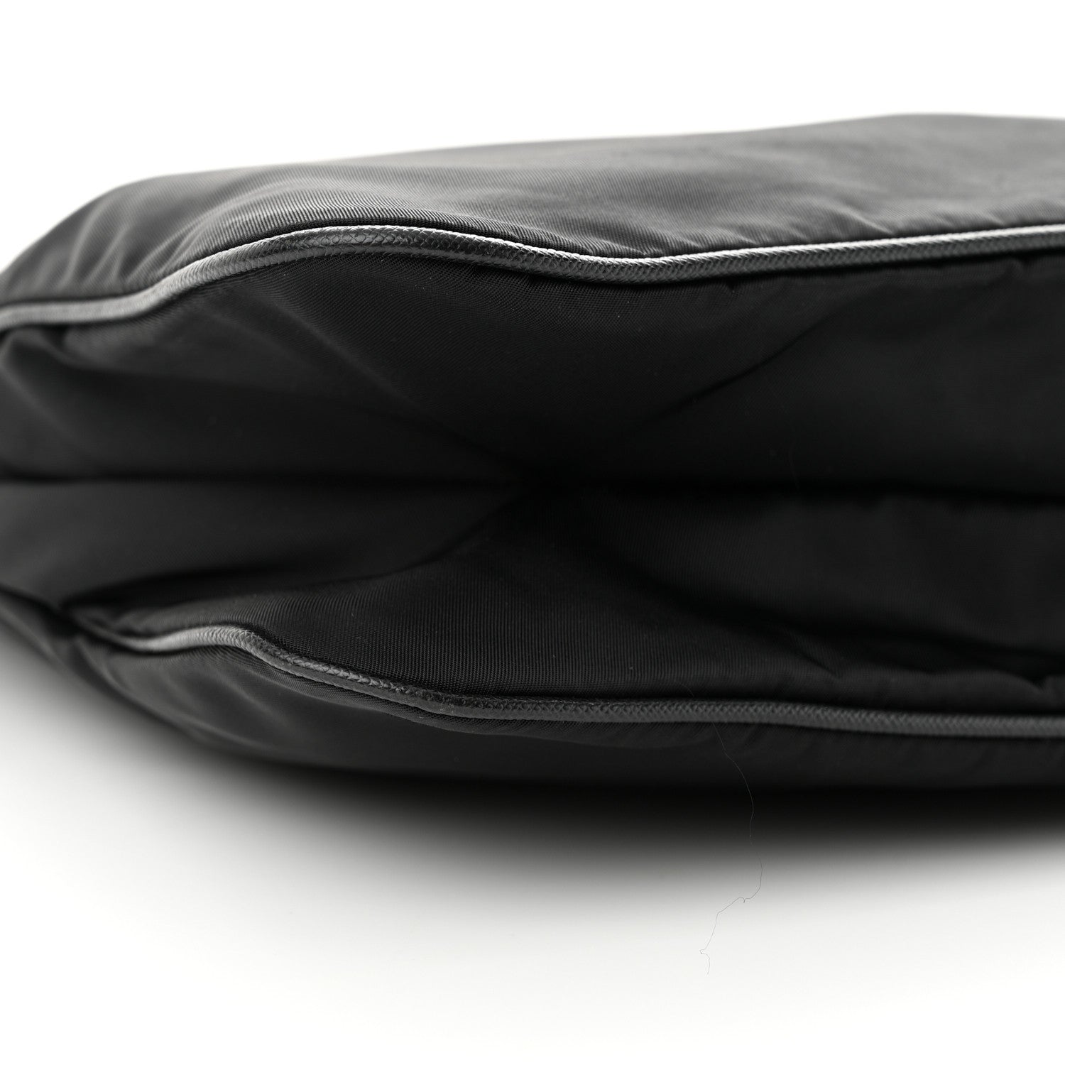 Prada Nylon Vela Flat Messenger Bag Black 8 of 10