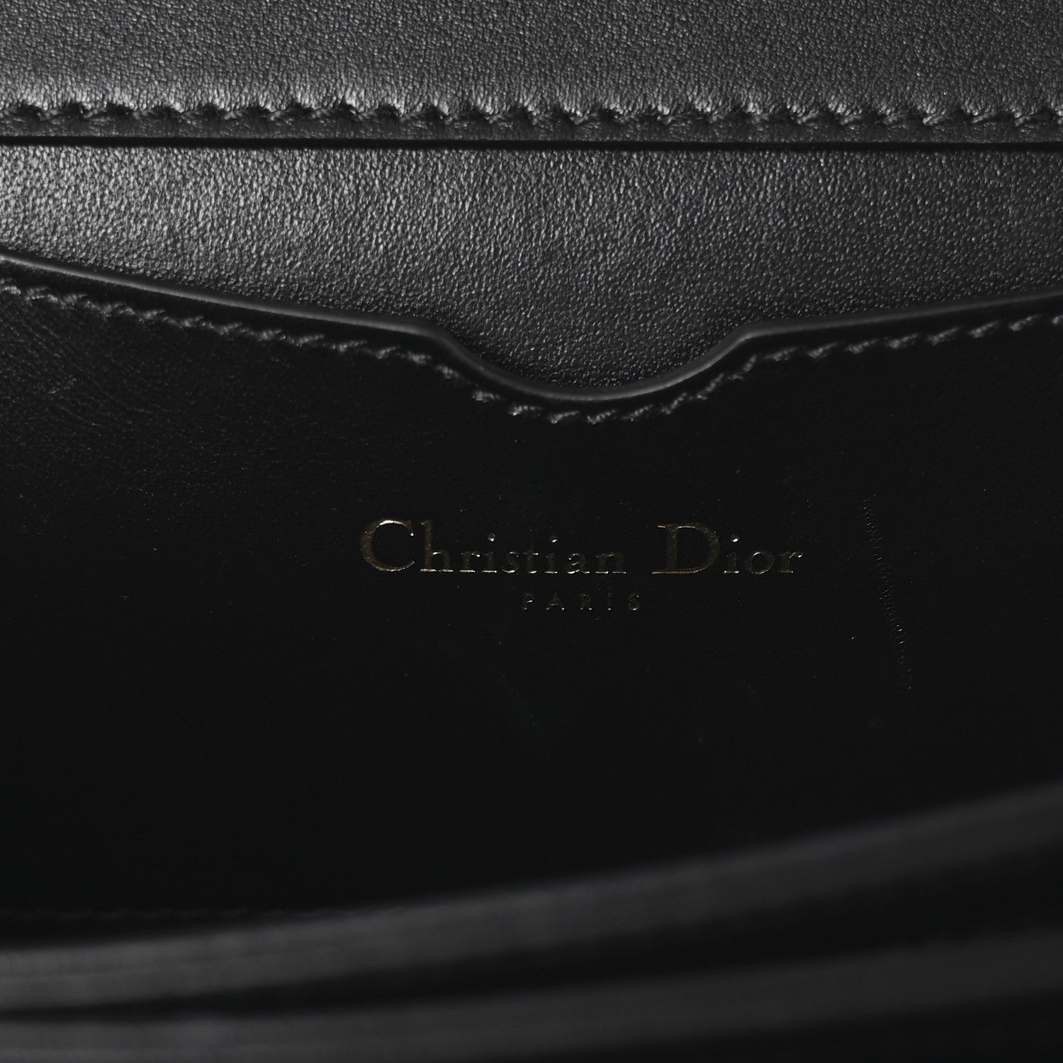 Christian Dior Calfskin Bee Clutch Black 6 of 7