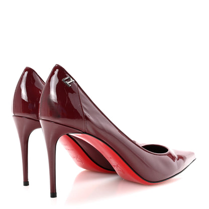 Christian Louboutin Patent Sporty Kate 85 Pumps 40.5 Bordeaux 5 of 9
