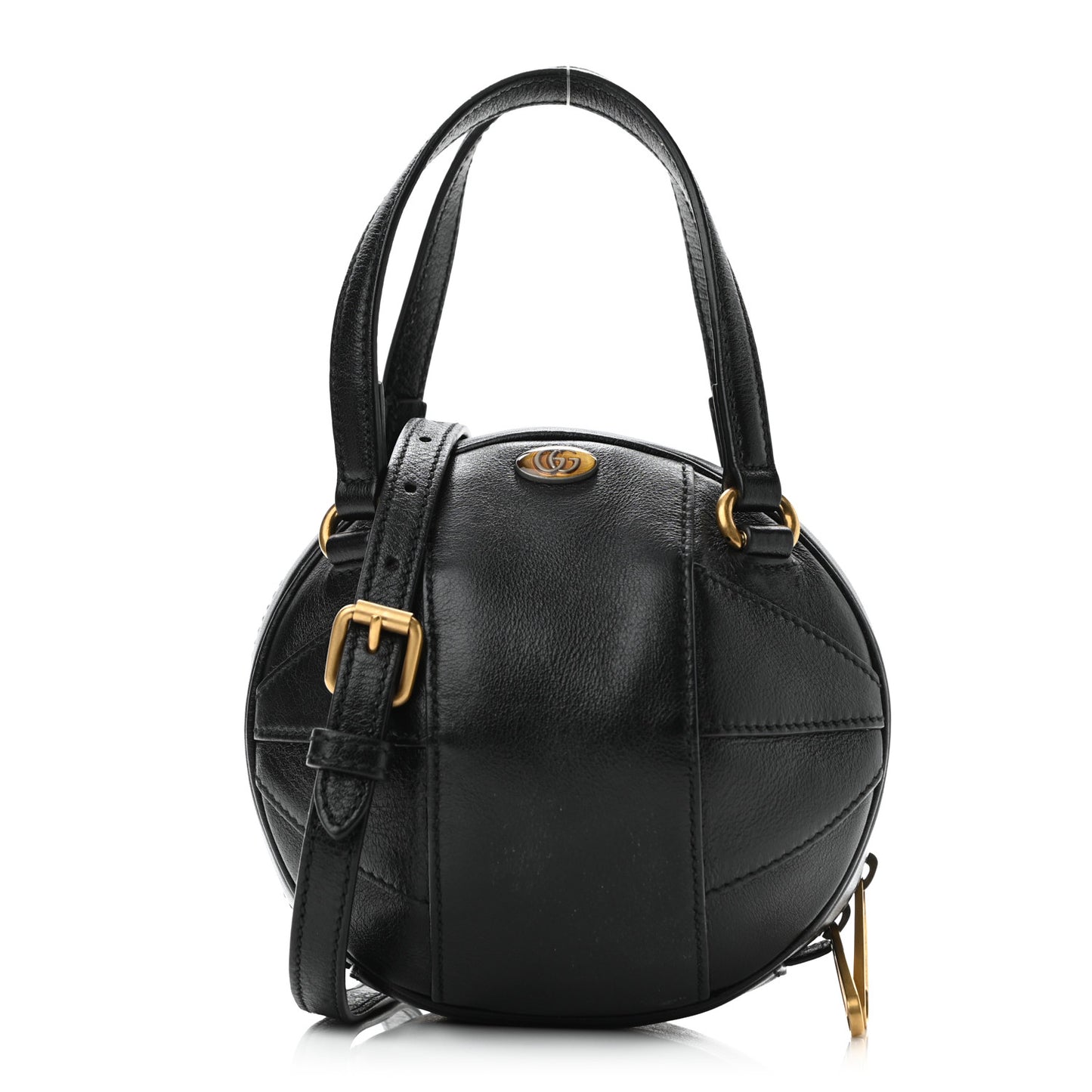 Piuma Lux Energy Mini Tifosa Basketball Shaped Shoulder Bag Black