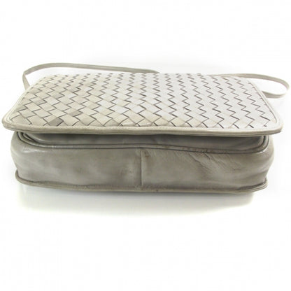 Bottega Veneta Vintage Woven Shoulder Bag Gray 4 of 9
