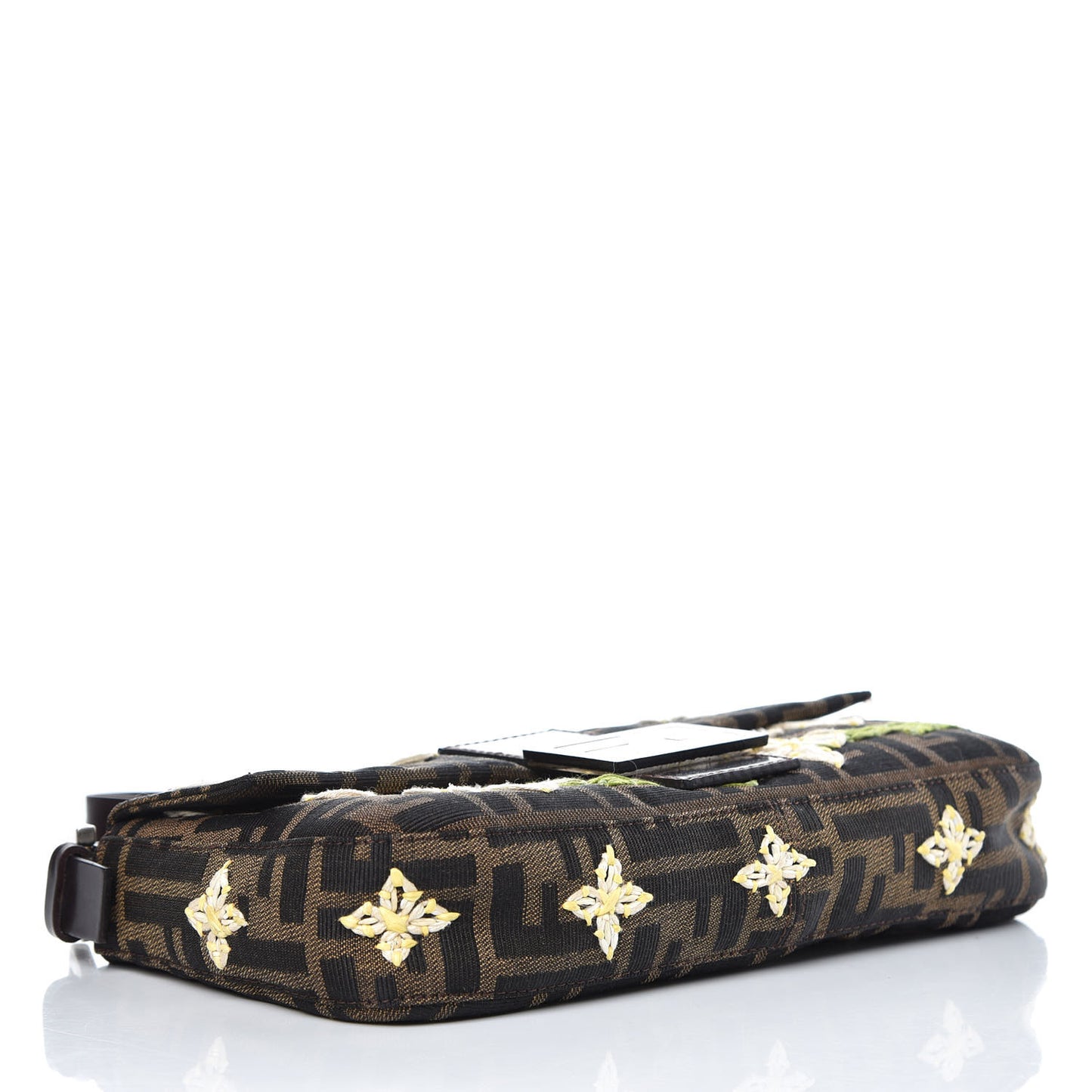 Zucca Flower Applique Baguette Tobacco