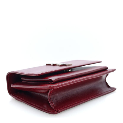 Saint Laurent Calfskin Monogram Sunset Chain Wallet Palissandre 4 of 9