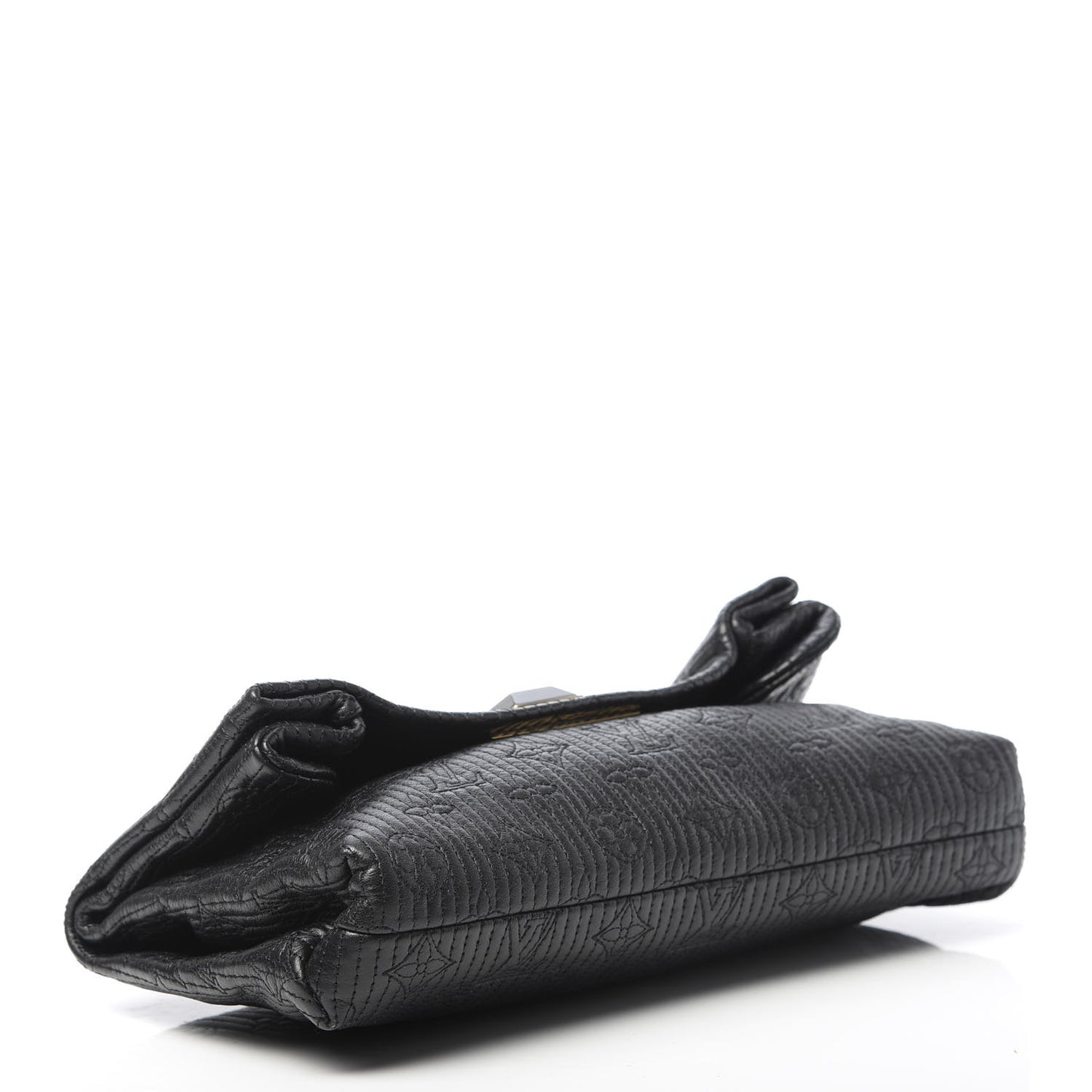 Calfskin Quilted Monogram Altair Clutch Black