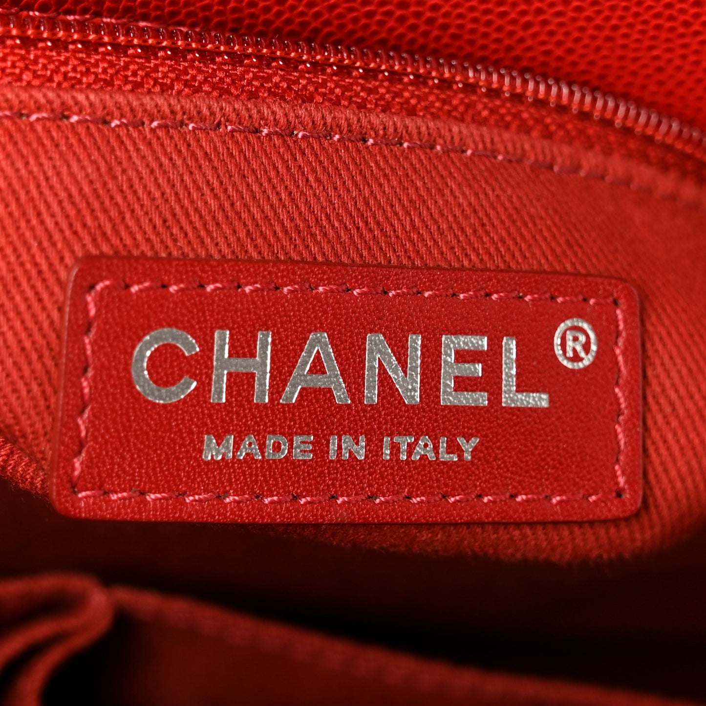 Caviar Quilted Small Coco Handle Flap Red