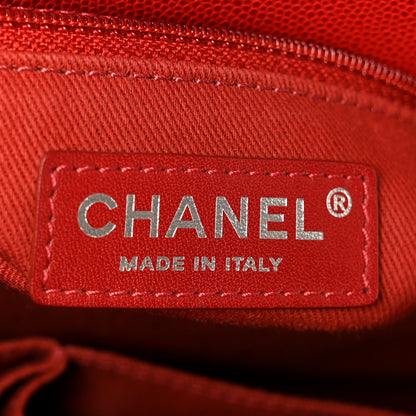 Chanel Caviar Quilted Small Coco Handle Flap Red 6 of 11