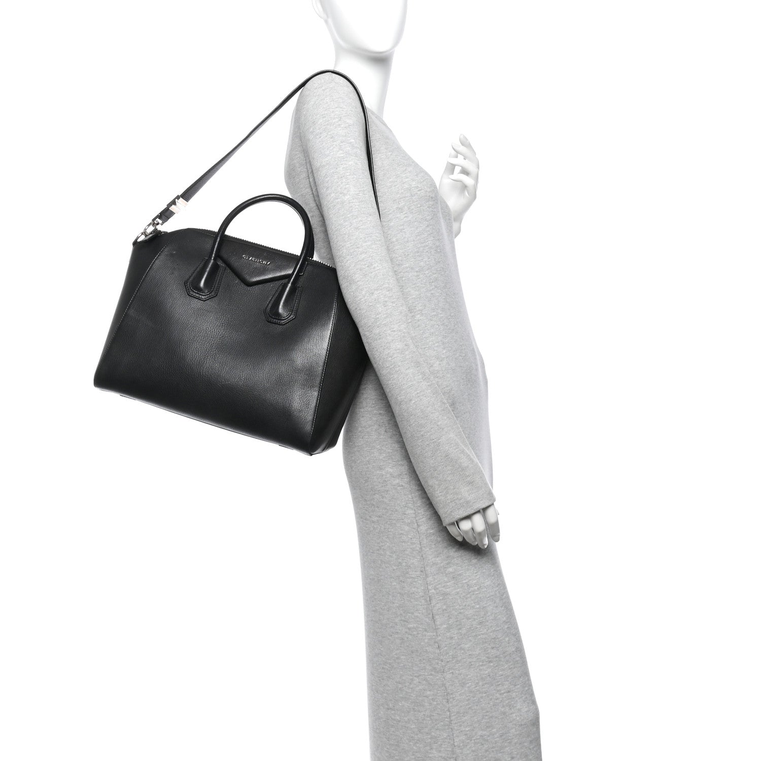 Givenchy Sugar Goatskin Medium Antigona Black 2 of 12