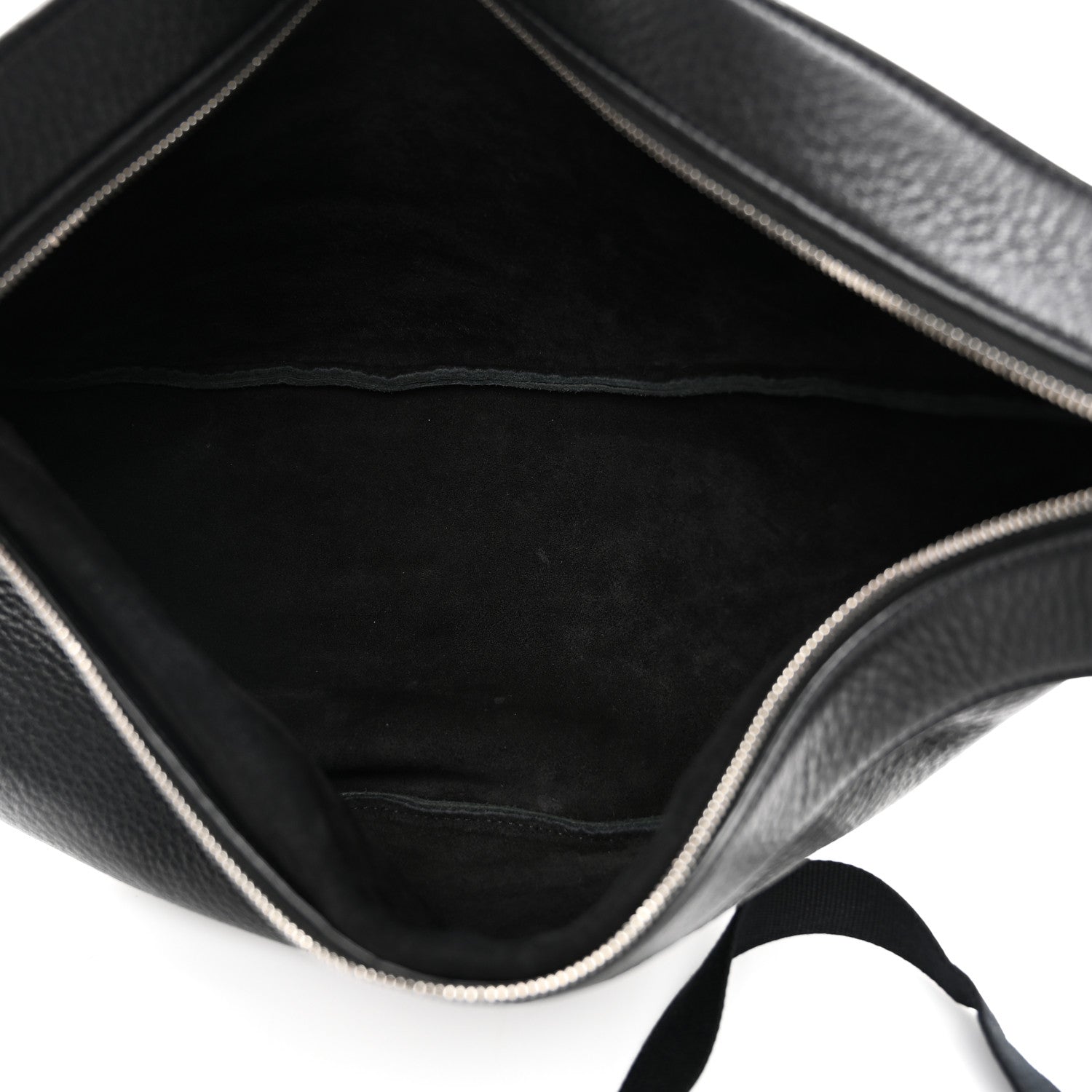 The Row Grained Calfskin Large Slouchy Banana Bag Black 5 of 9