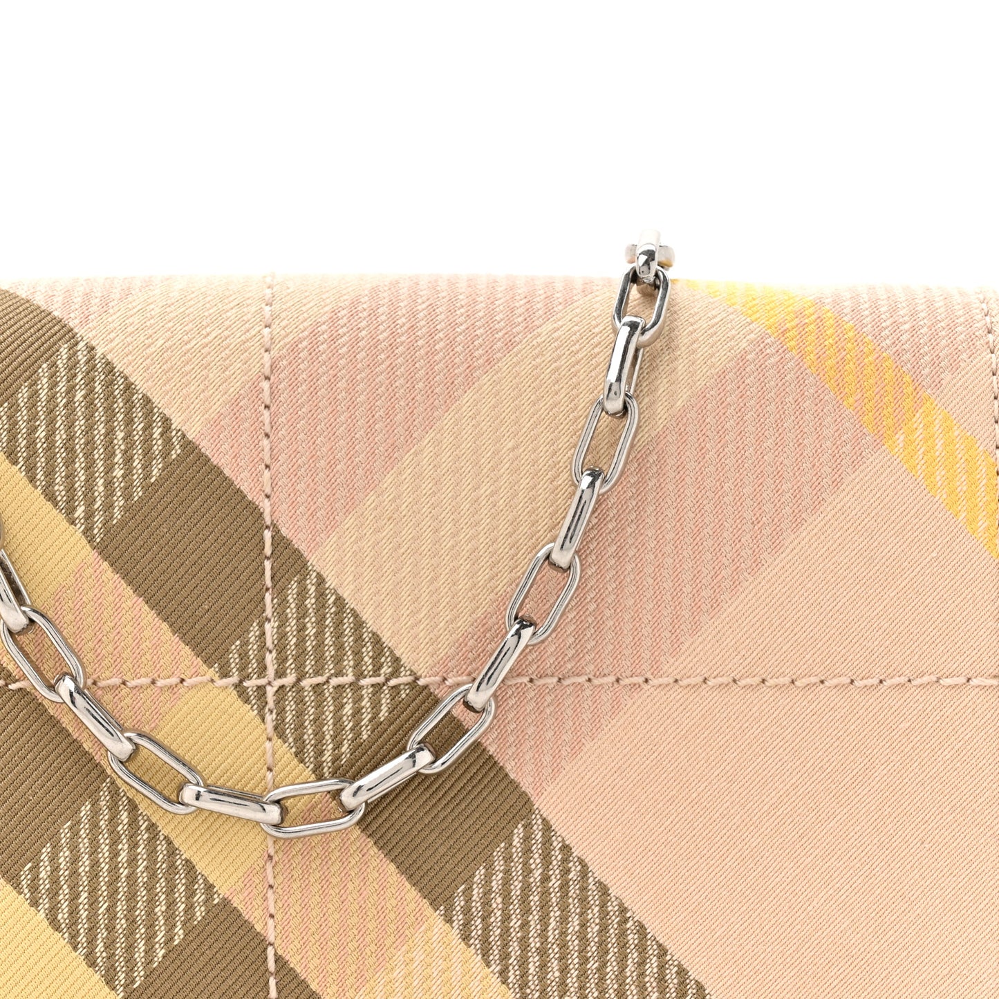 Jacquard Check Soft Snip Mini Chain Bag Teacup