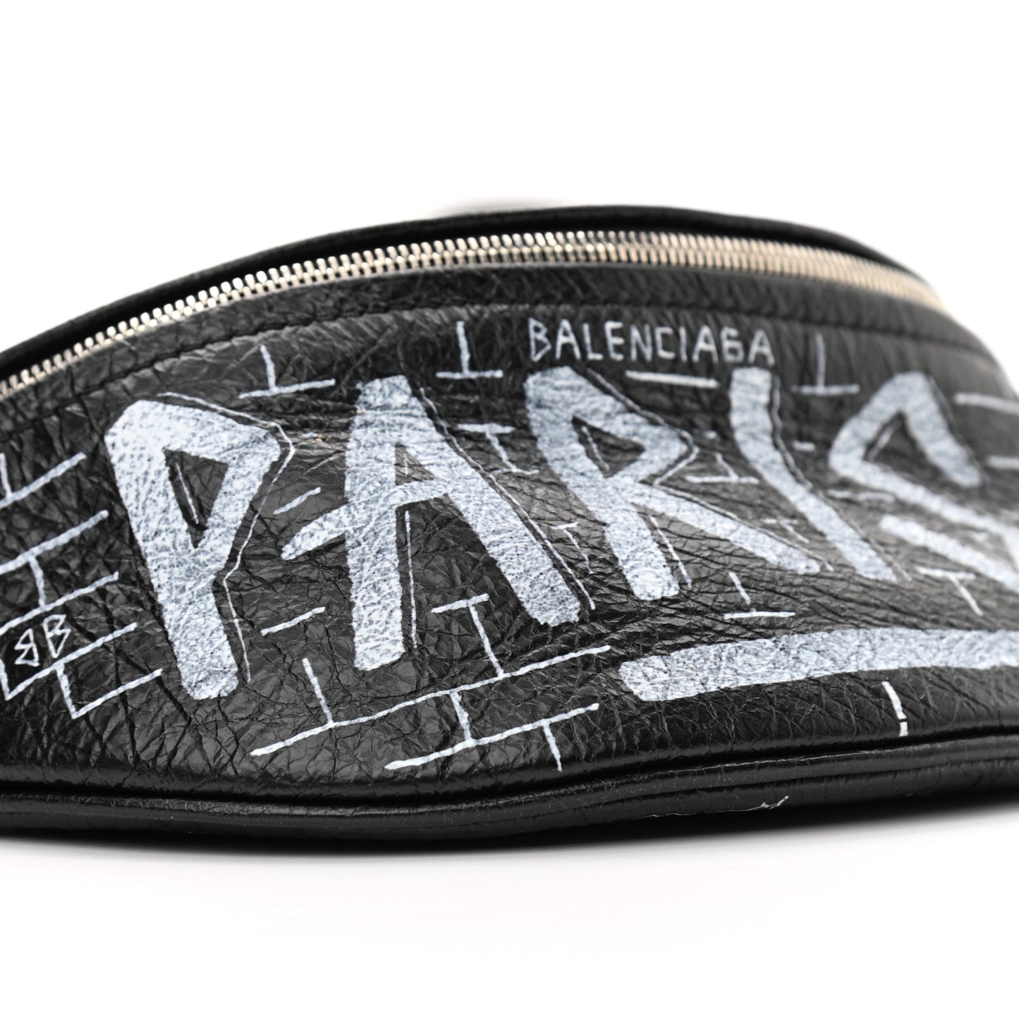 Agneau Arena Graffiti All Over XXS Souvenir Belt Bag Black White